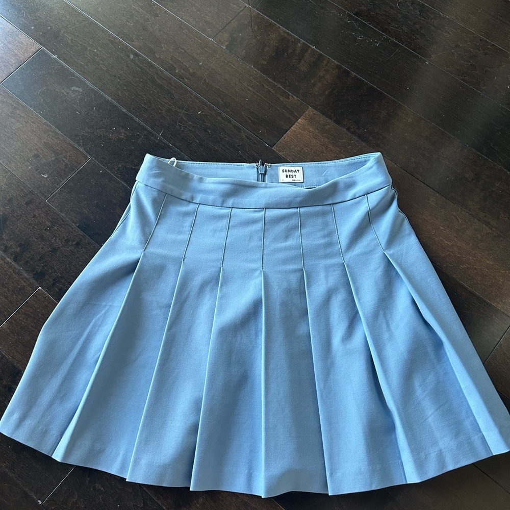 Sunday Best Light Blue Skater Skirt